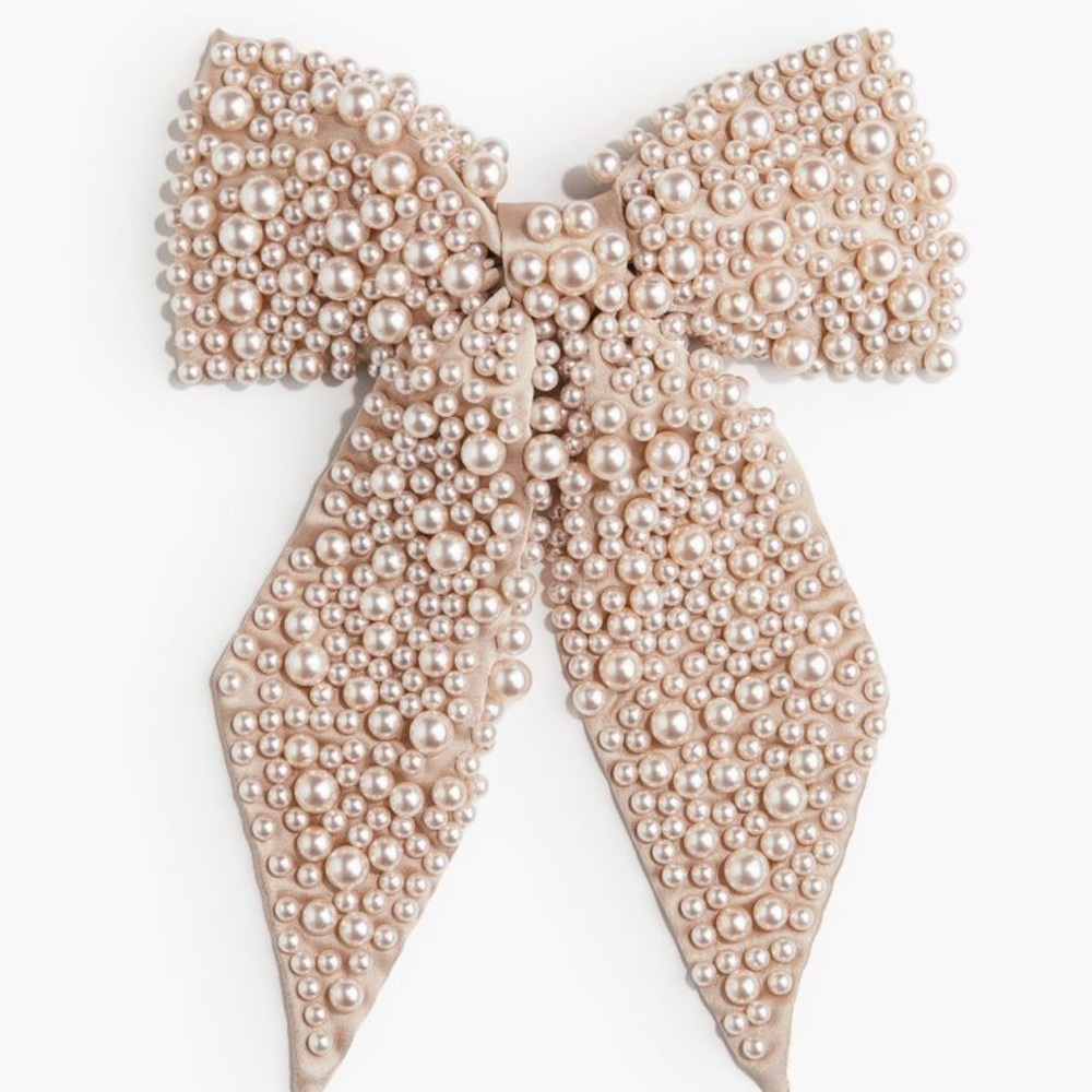 Champagne Pearl Bow